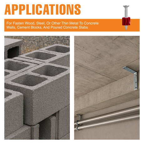 CNDPN1 1" Concrete Drive Pins without Washers (100 Count)