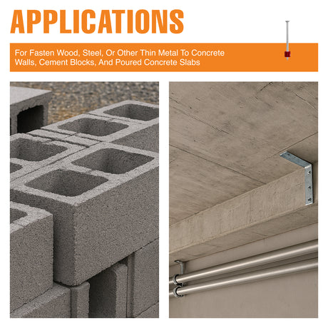 CNDPN3 3" Concrete Drive Pins without Washers (100 Count)