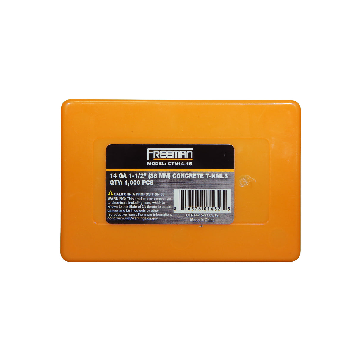 14-Gauge 1-1/2" Glue Collated Concrete T-Nails (1000 Count)