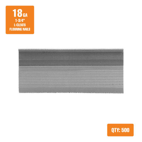 18-Gauge 1-3/4" Glue Collated Flooring L-Cleats (500 Count)