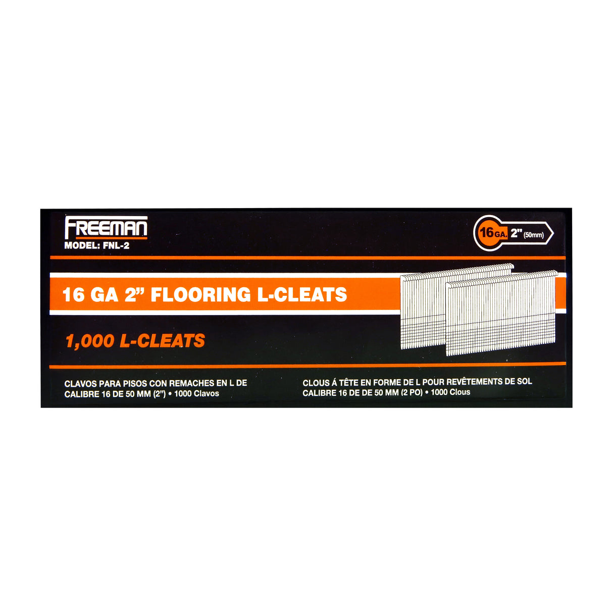 16-Gauge 2" Glue Collated Flooring L-Cleats (1000 Count)
