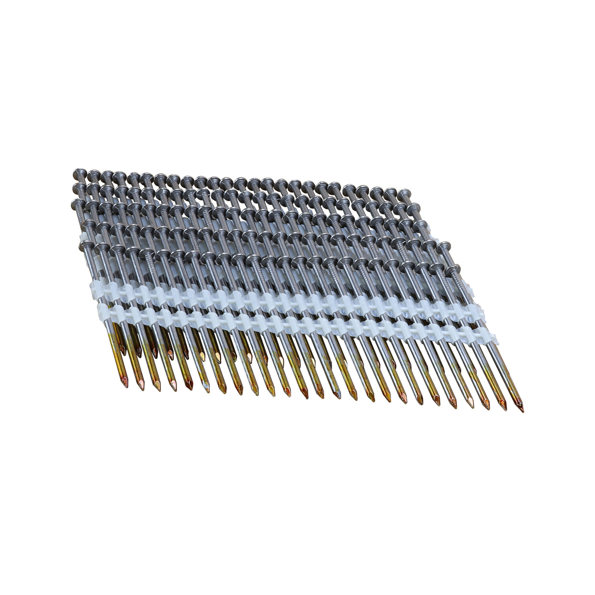 21 Degree .113" x 2-3/8" Plastic Collated Bright Finish Ring Shank Full Round Head Framing Nails (2000 Count)