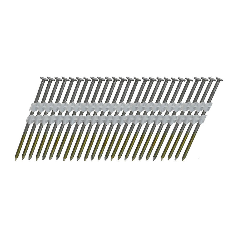 FR.113-238B 21 Degree .113" x 2-3/8" Plastic Collated Bright Finish Smooth Shank Full Round Head Framing Nails (2000 Count)