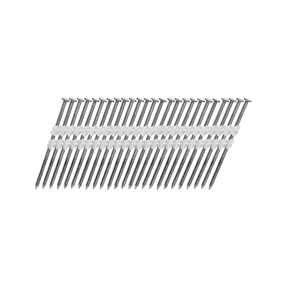 FR.131-314B 21 Degree .131" x 3-1/4" Plastic Collated Bright Finish Smooth Shank Full Round Head Framing Nails (2000 Count)