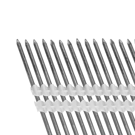 FR.131-314B 21 Degree .131" x 3-1/4" Plastic Collated Bright Finish Smooth Shank Full Round Head Framing Nails (2000 Count)