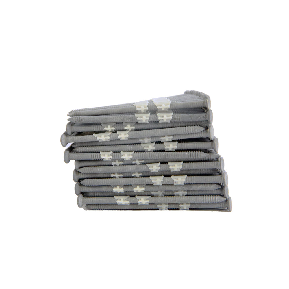 FR.131-314GRS 21 Degree .131" x 3-1/4" Plastic Collated Galvanized Ring Shank Full Round Head Framing Nails (2000 Count)