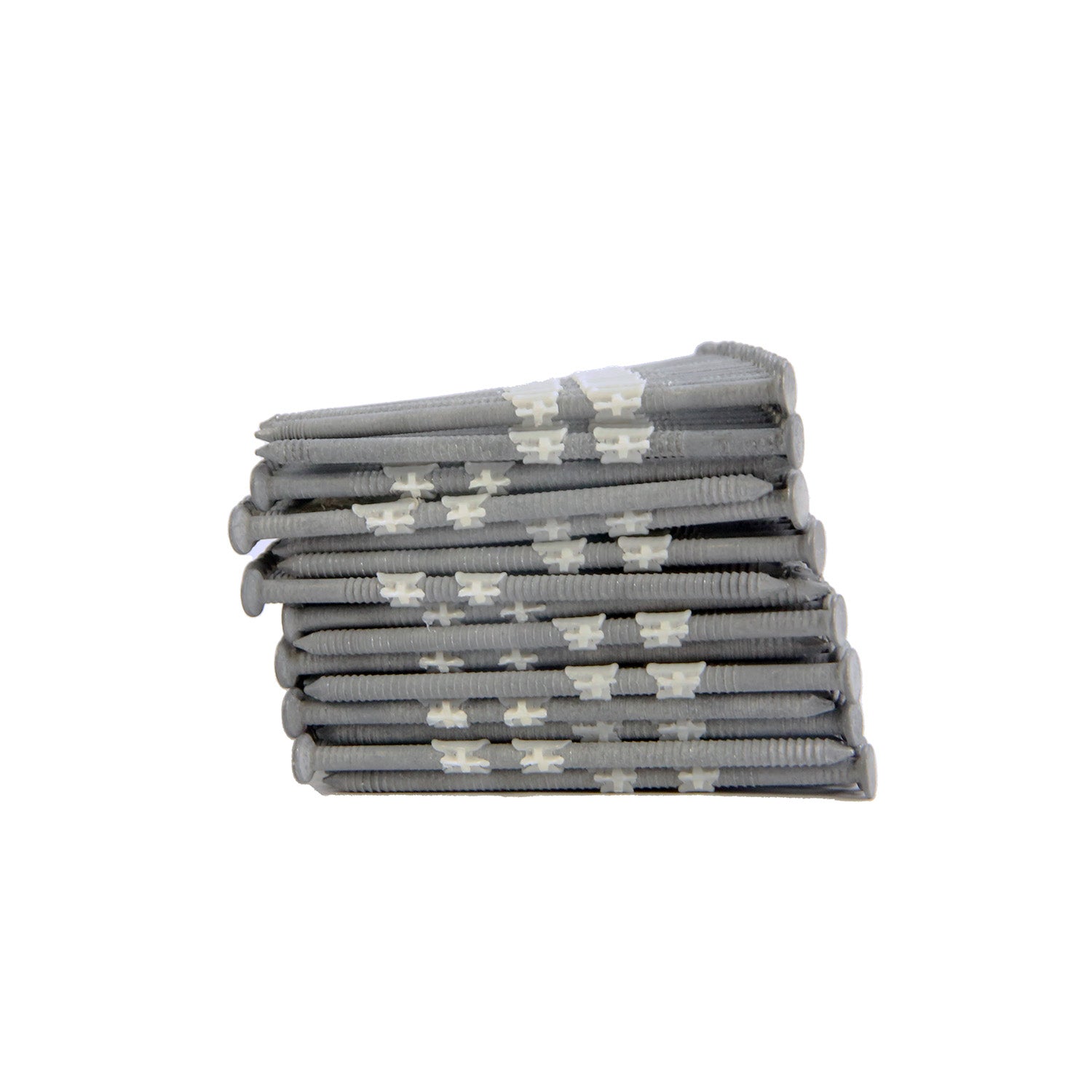 FR.131-314GRS 21 Degree .131" x 3-1/4" Plastic Collated Galvanized Ring Shank Full Round Head Framing Nails (2000 Count)