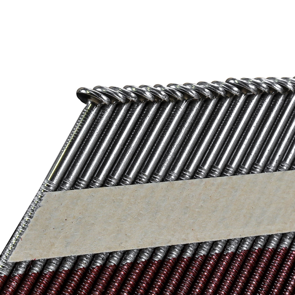 34 Degree .131" x 3-1/4" Paper Collated Bright Finish Smooth Shank Clipped Head Framing Nails (2000 Count)