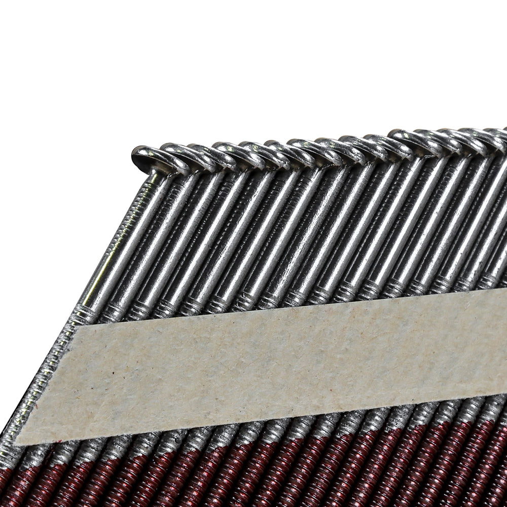 34 Degree .131" x 3" Paper Collated Bright Finish Smooth Shank Clipped Head Framing Nails (2000 Count)