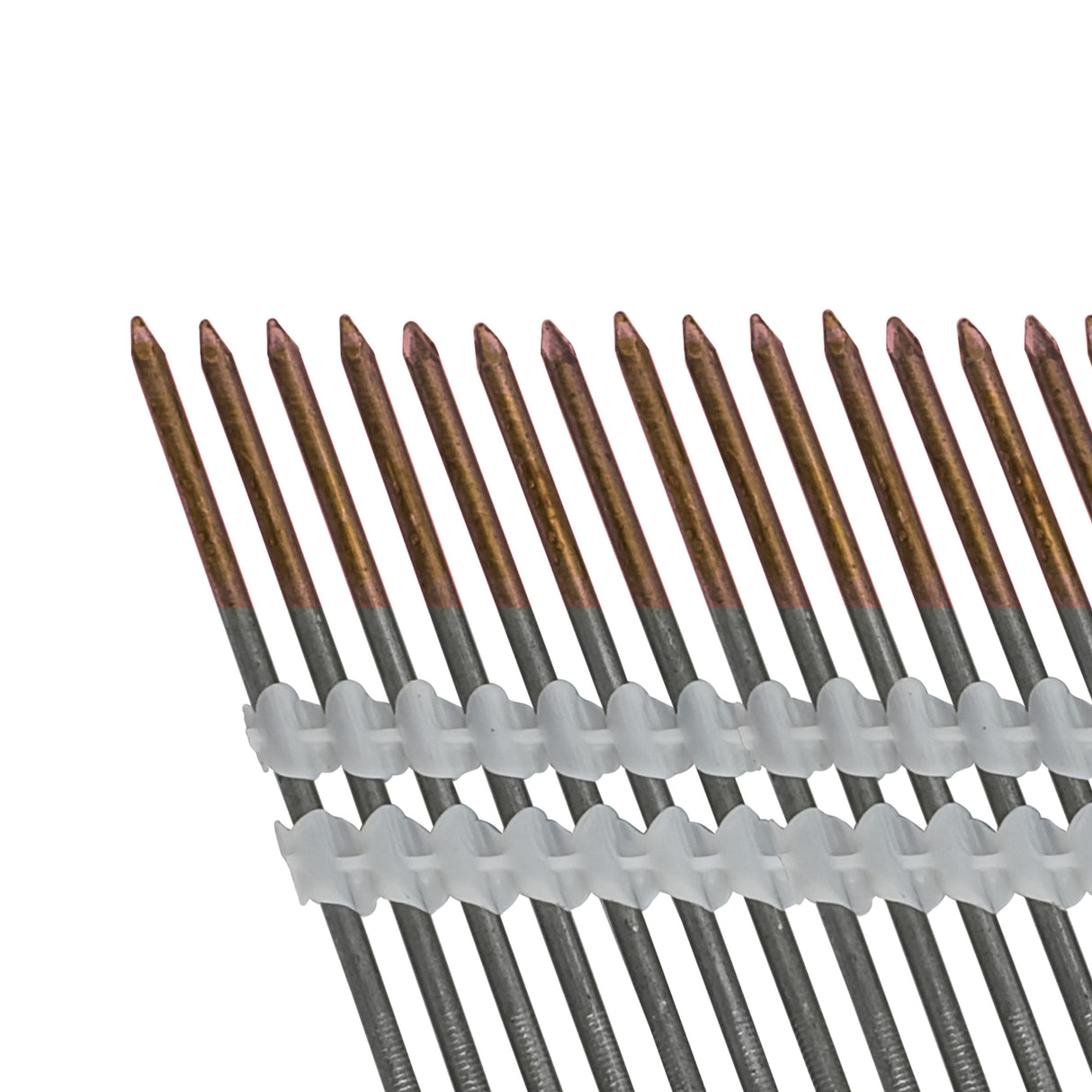 FR21120-3B 21 Degree .120" x 3" Plastic Collated Bright Finish Smooth Shank Full Round Head Framing Nails (2000 Count)