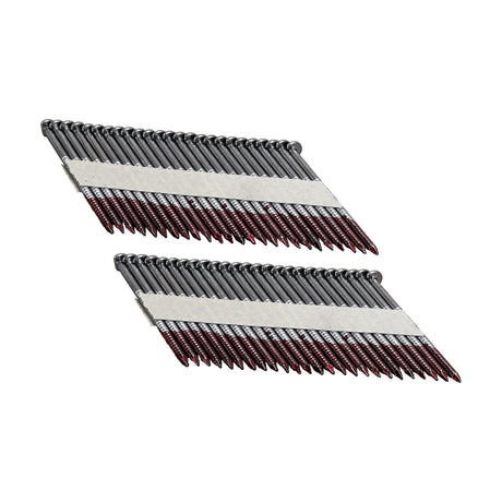 FR34113-238BRS 34 Degree .113" x 2-3/8" Paper Collated Bright Finish Ring Shank Clipped Head Framing Nails (2000 Count)