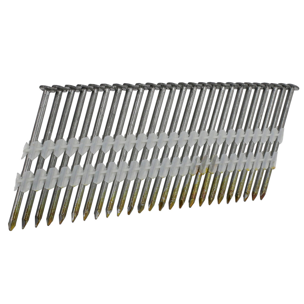 21 Degree 2-3/8" Plastic Collated Smooth Shank Full Round Head Framing Nails (500 Count)