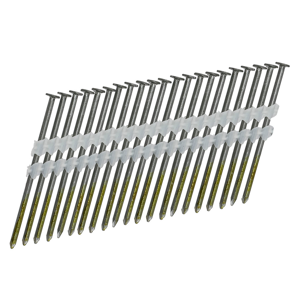 21 Degree .120" x 3" Plastic Collated Full Round Head Smooth Shank Framing Nails (500 Count)