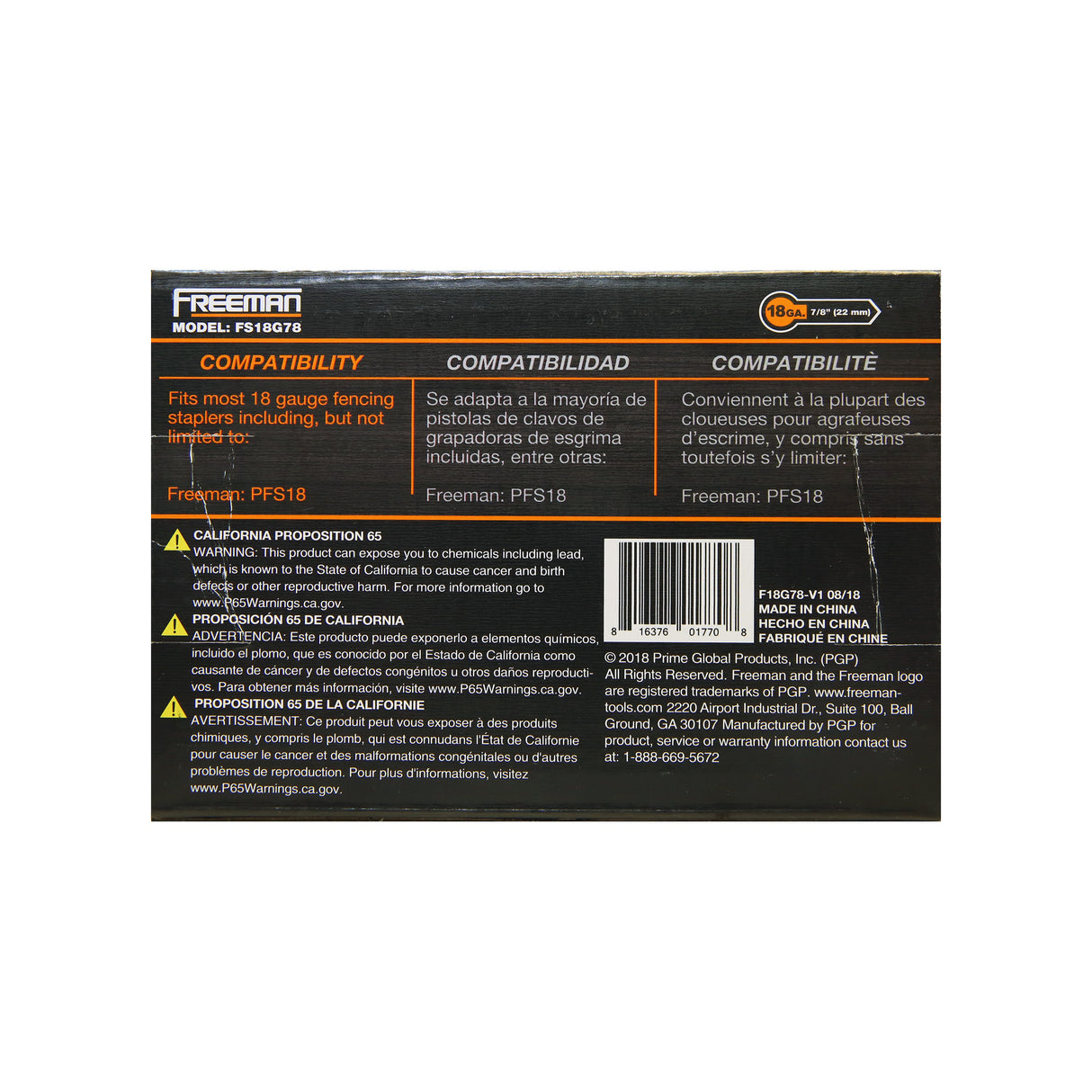 18-Gauge 7/8" Glue Collated Barbed Fencing Staples (5000 Count)