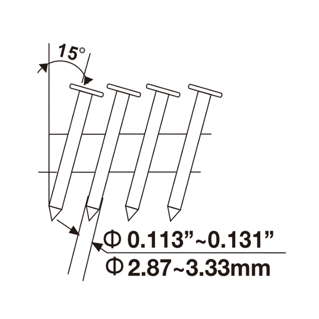 Pneumatic 15 Degree 3-1/2" Coil Framing Nailer, 2nd Generation