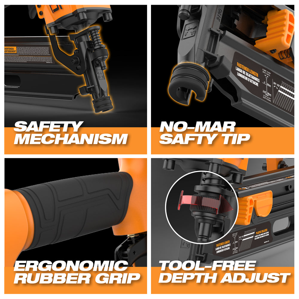 G2FR2190 2nd Generation Pneumatic 21 Degree 3-1/2" Framing Nailer