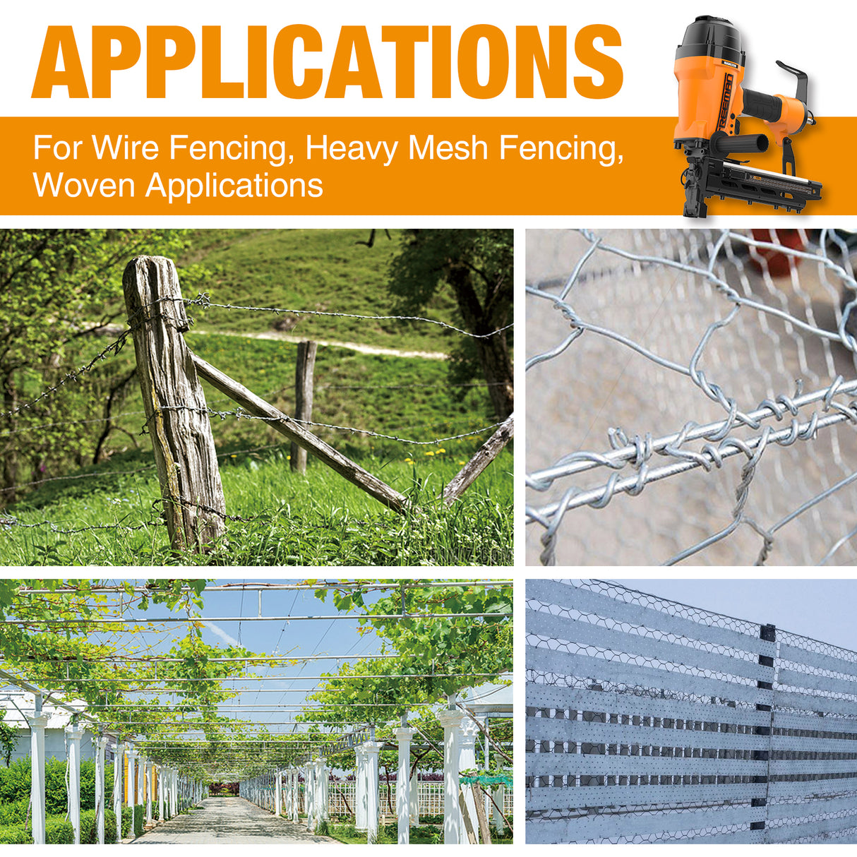 G2FS9 2nd Generation Pneumatic 9-Gauge 2" Fencing Stapler