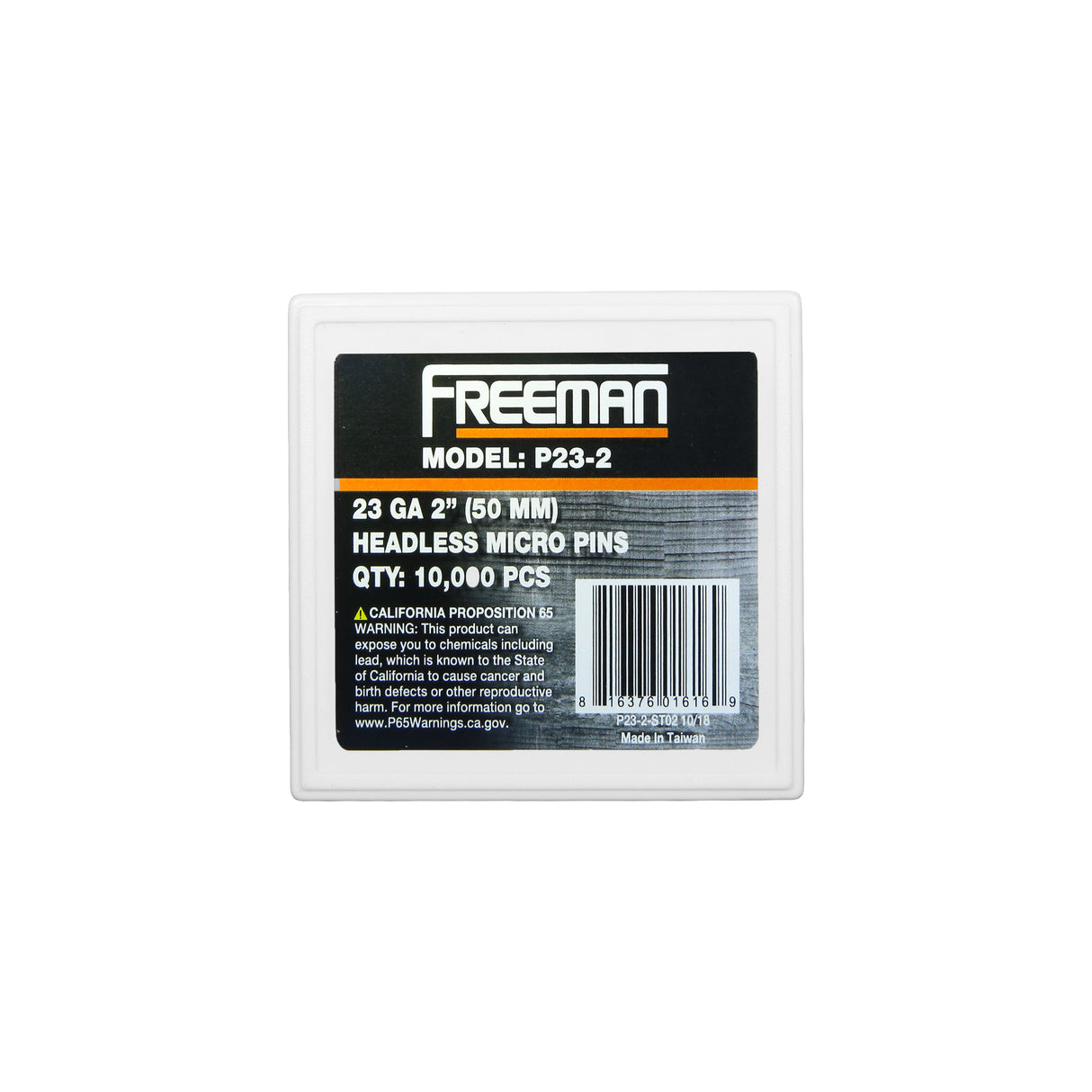 23-Gauge 2" Glue Collated Headless Micro Pins (10,000 Count)