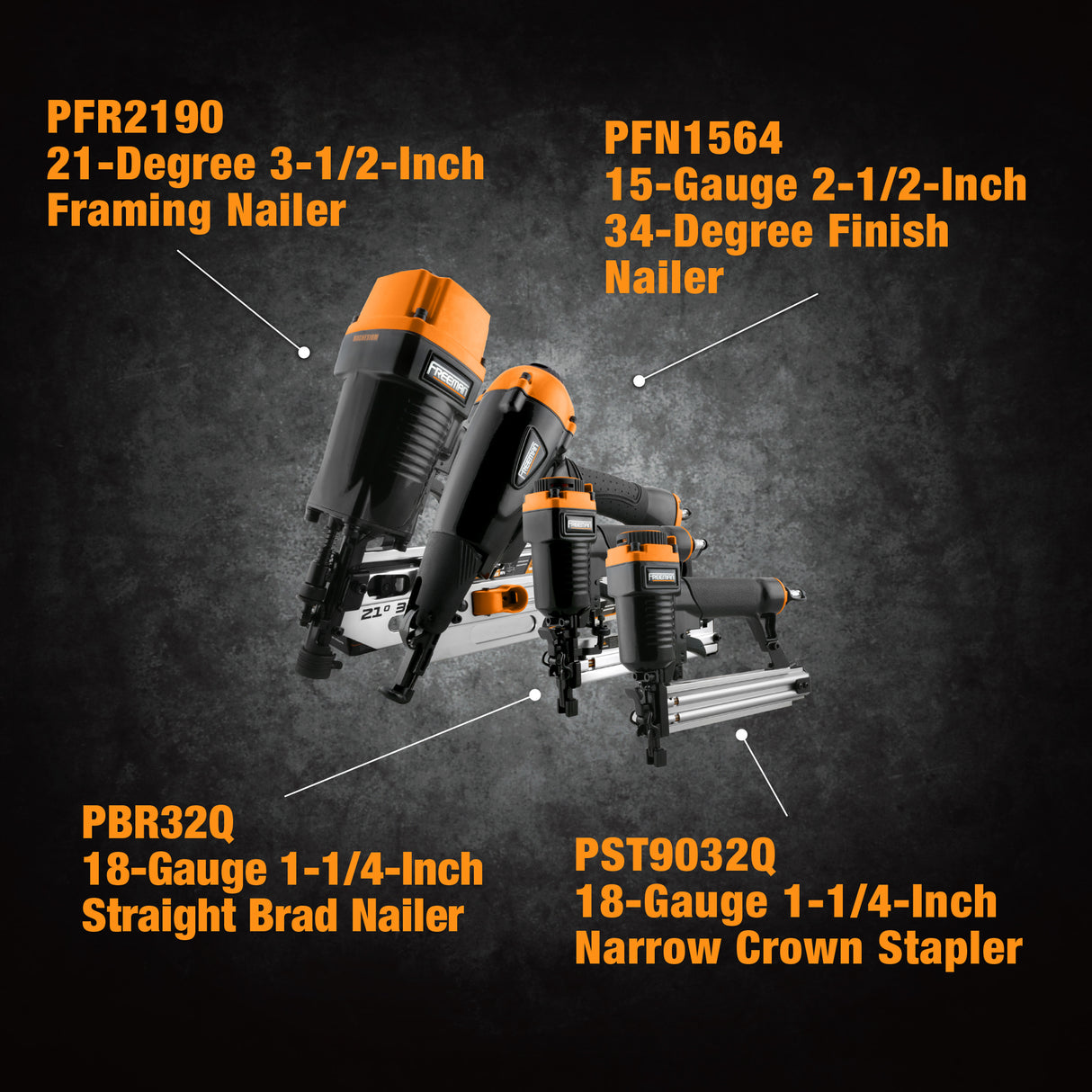 P4FRFNCB Pneumatic Framing and Finishing Kit (4-Piece)