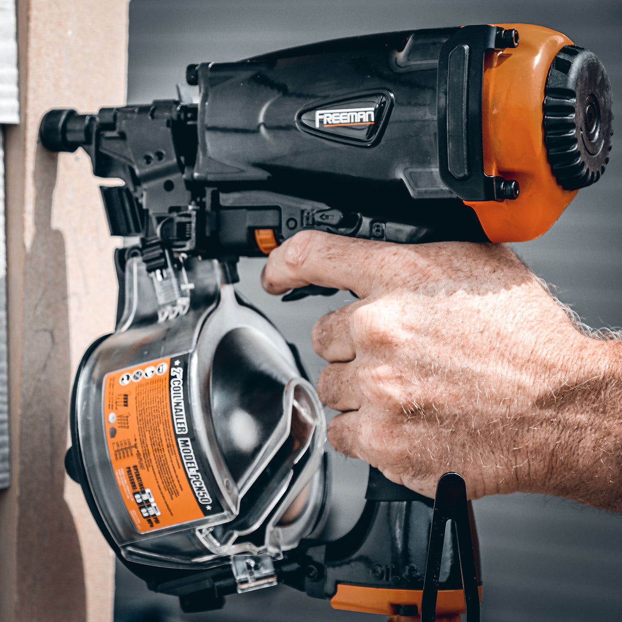 PCN50 Pneumatic 15 Degree 2" Coil Siding Nailer