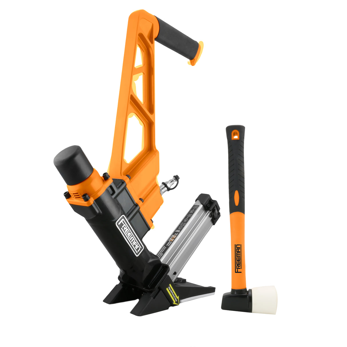 Pneumatic 3-in-1 15.5-Gauge and 16-Gauge 2" Flooring Nailer / Stapler