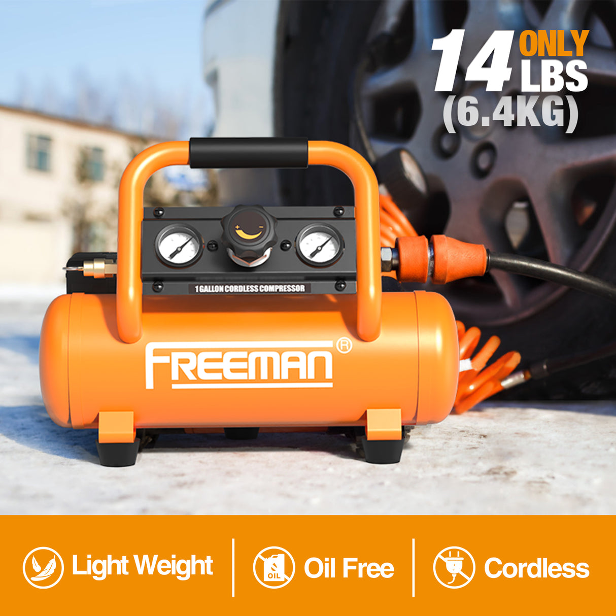 PE20V1GCK 20 Volt Cordless 1 Gallon Air Compressor Kit