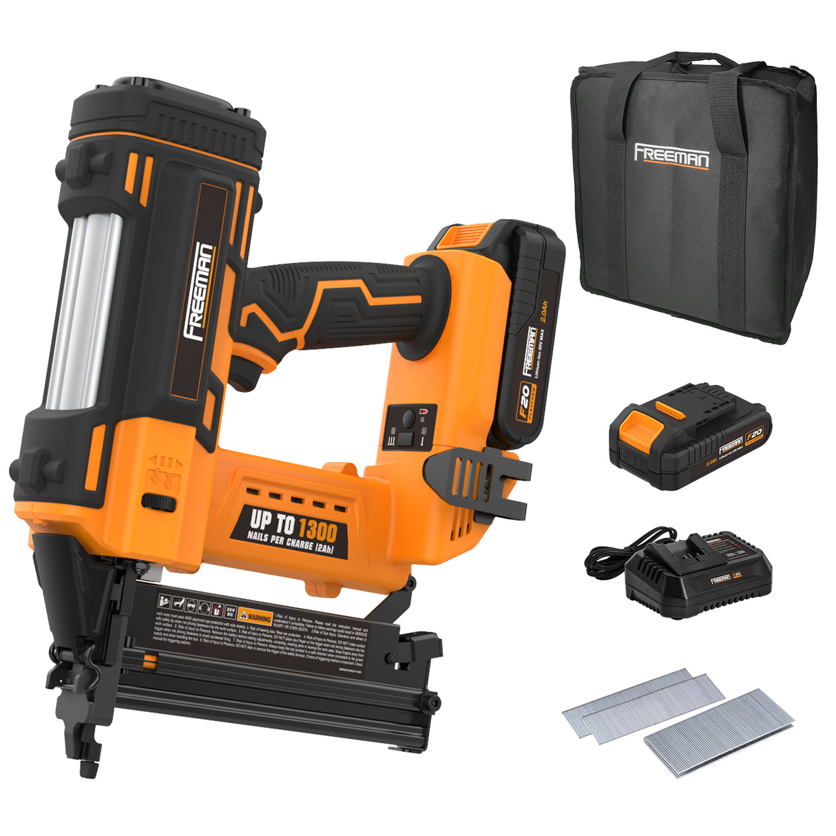 PE20V2118G2 20 Volt Cordless 2-in-1 18-Gauge 2" Nailer / Stapler Kit
