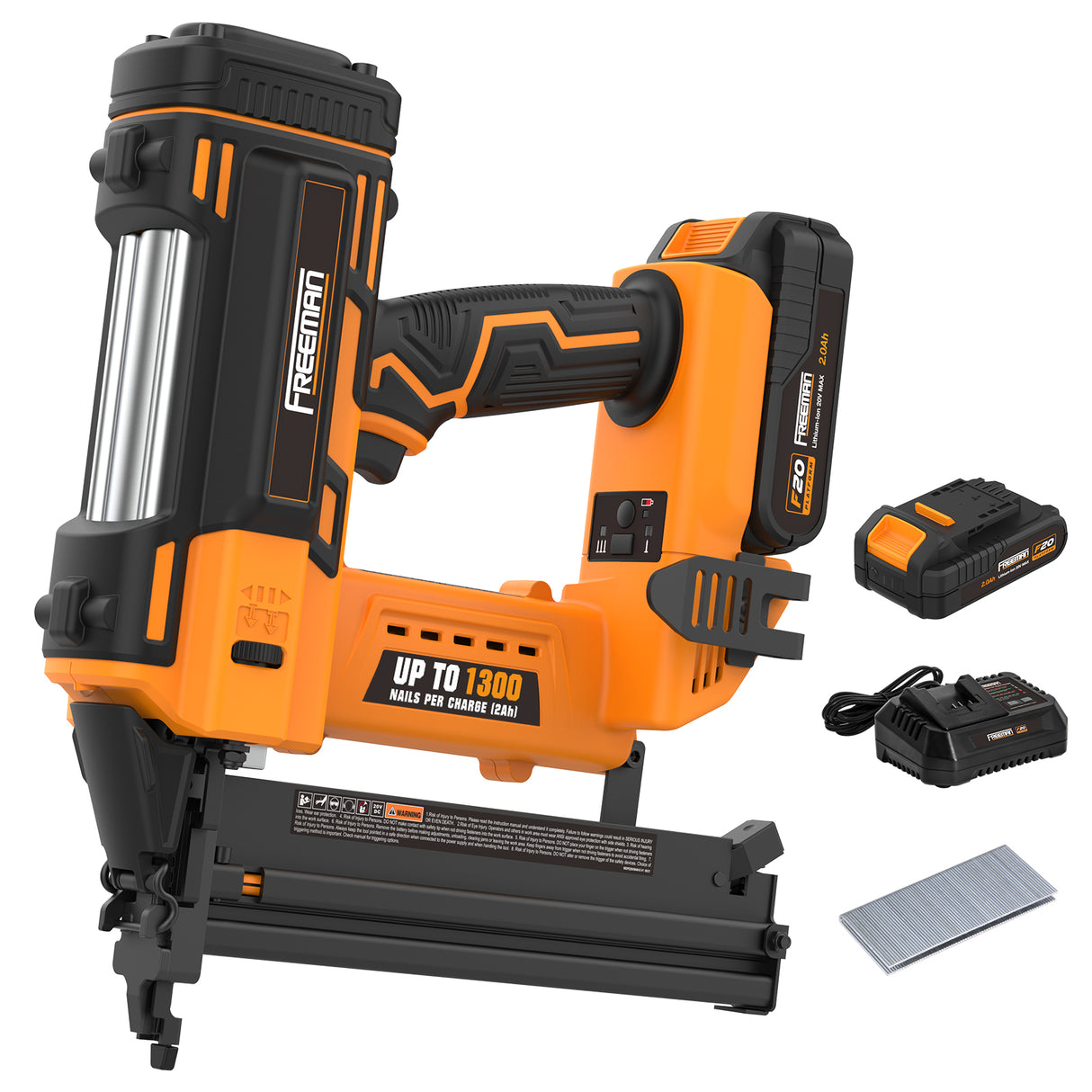 PE20V9040 20 Volt Cordless 18-Gauge 1-5/8" Narrow Crown Stapler Kit