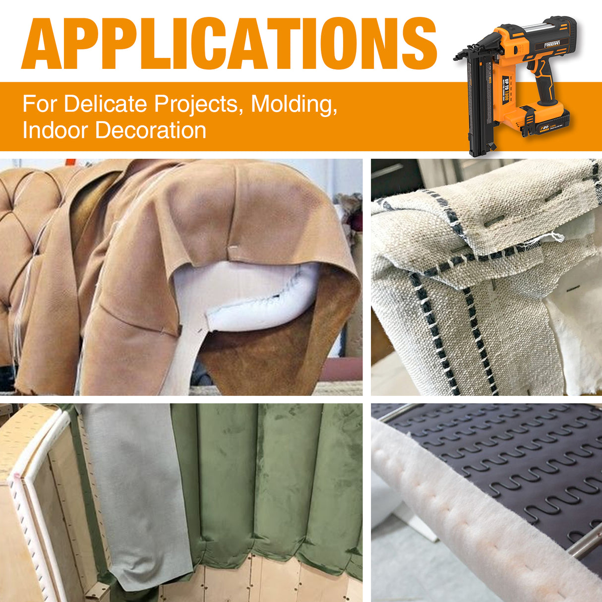 PE20V9040 20 Volt Cordless 18-Gauge 1-5/8" Narrow Crown Stapler Kit