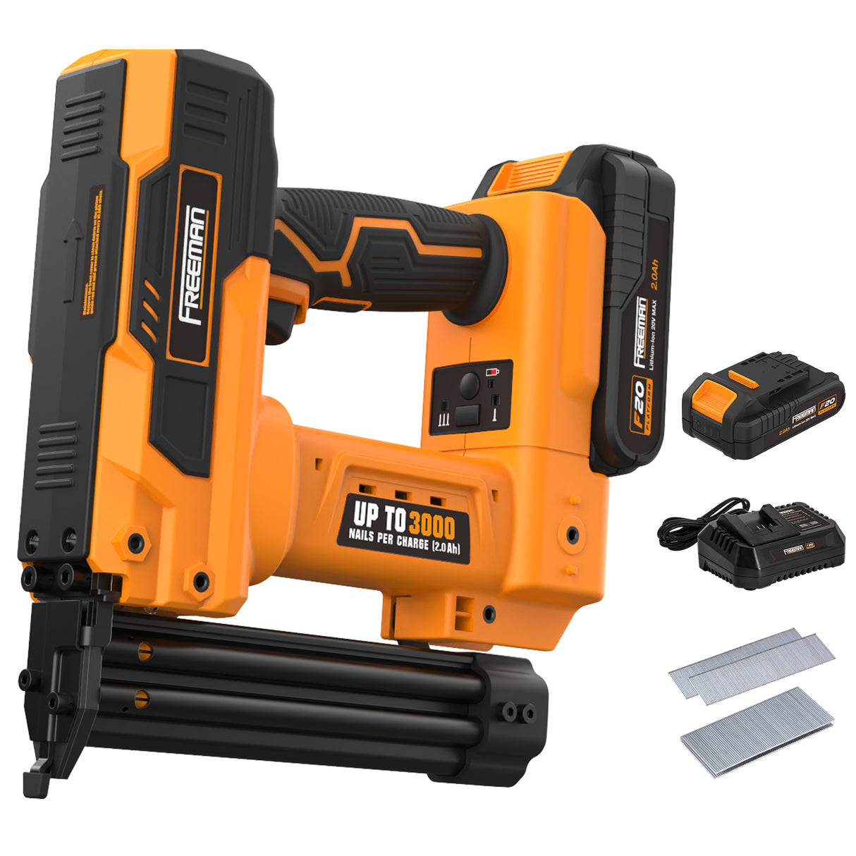 20V Cordless 2-in-1 18 Gauge 1-1/4" Brad Nailer, and Narrow Crown Stapler Kit