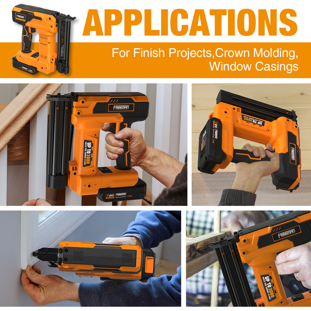 PE20VBR9032 20 Volt Cordless 2-in-1 18-Gauge 1-1/4" Nailer / Stapler Kit