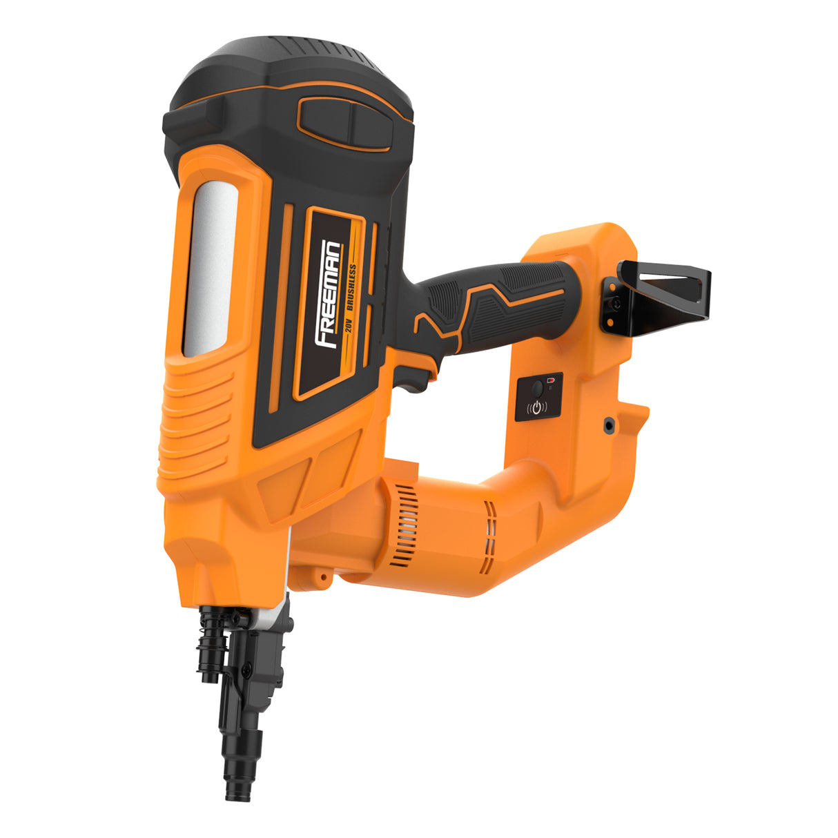 PE20VCNPN 20 Volt Cordless and Brushless 3" Single Pin Concrete Nailer Kit