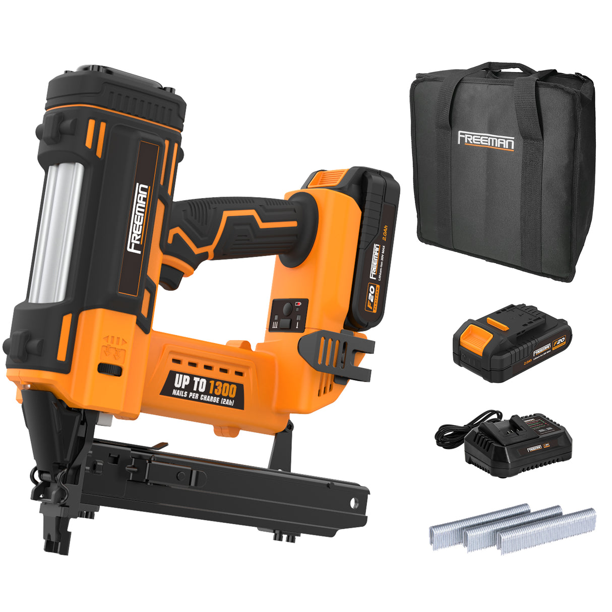 PE20VFS16 20 Volt Cordless 16-Gauge 1" Fencing Stapler Kit