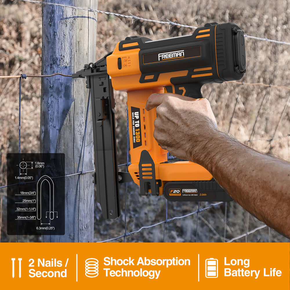 20V Cordless 16-Gauge 1" Fencing Stapler (Tool Only)