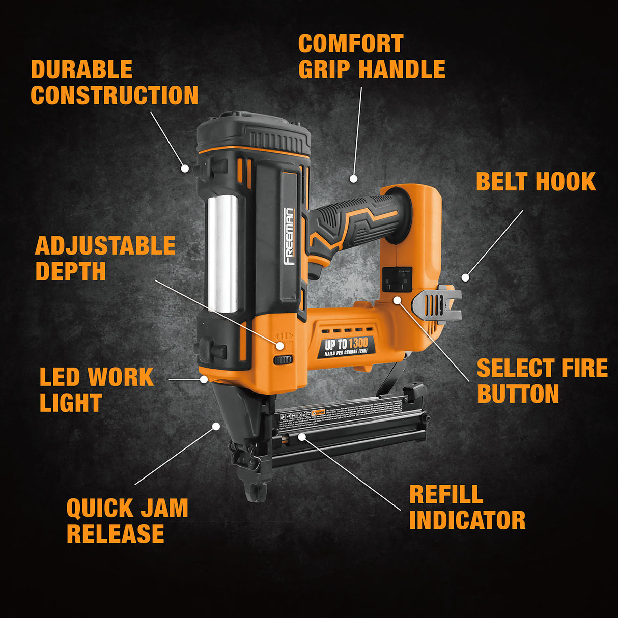 PE20VT9040 20 Volt Cordless 18-Gauge 1-5/8" Narrow Crown Stapler (Tool Only)
