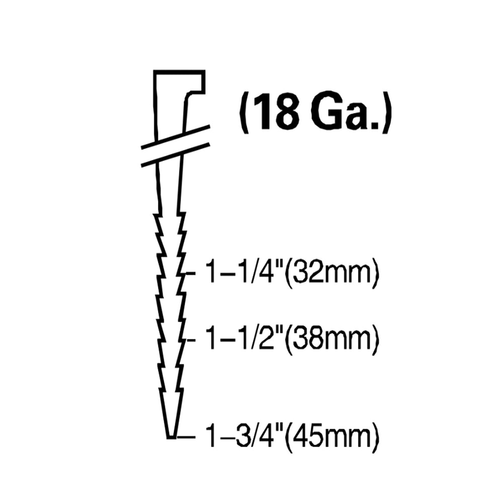 Pneumatic 18-Gauge 1-3/4" L-Cleat Flooring Nailer