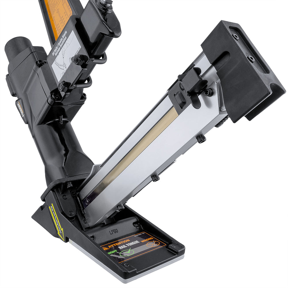 Pneumatic 3-in-1 15.5-Gauge and 16-Gauge 2" Flooring Nailer / Stapler Kit