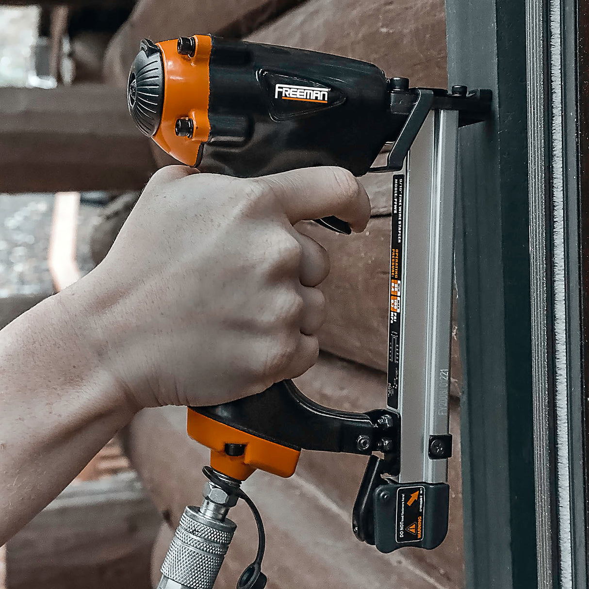 PFWS Pneumatic 20-Gauge 9/16" Fine Wire Stapler - Compatible with Arrow® T50® Staples