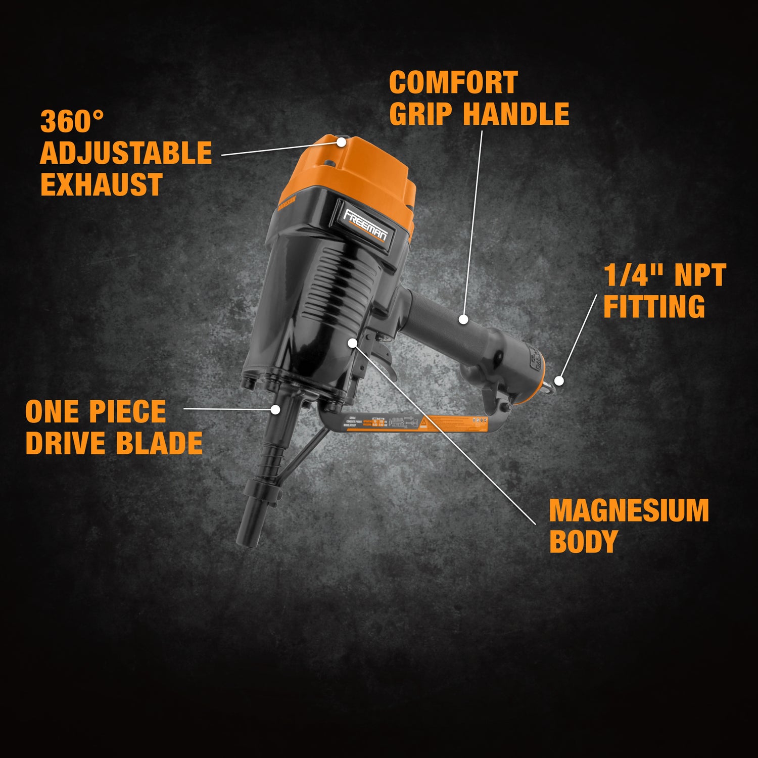 PSSCP Pneumatic 3" Single Pin Concrete Nailer