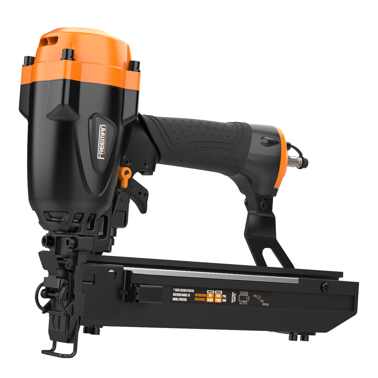 PWCS50 Pneumatic 16-Gauge 1" Wide Crown Stapler for DeWalt® and Bostitch® 16S2 Series Staples