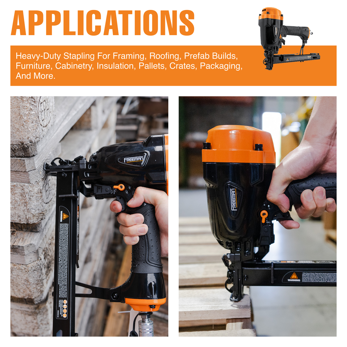 Pneumatic 5/8" Corrugated Stapler