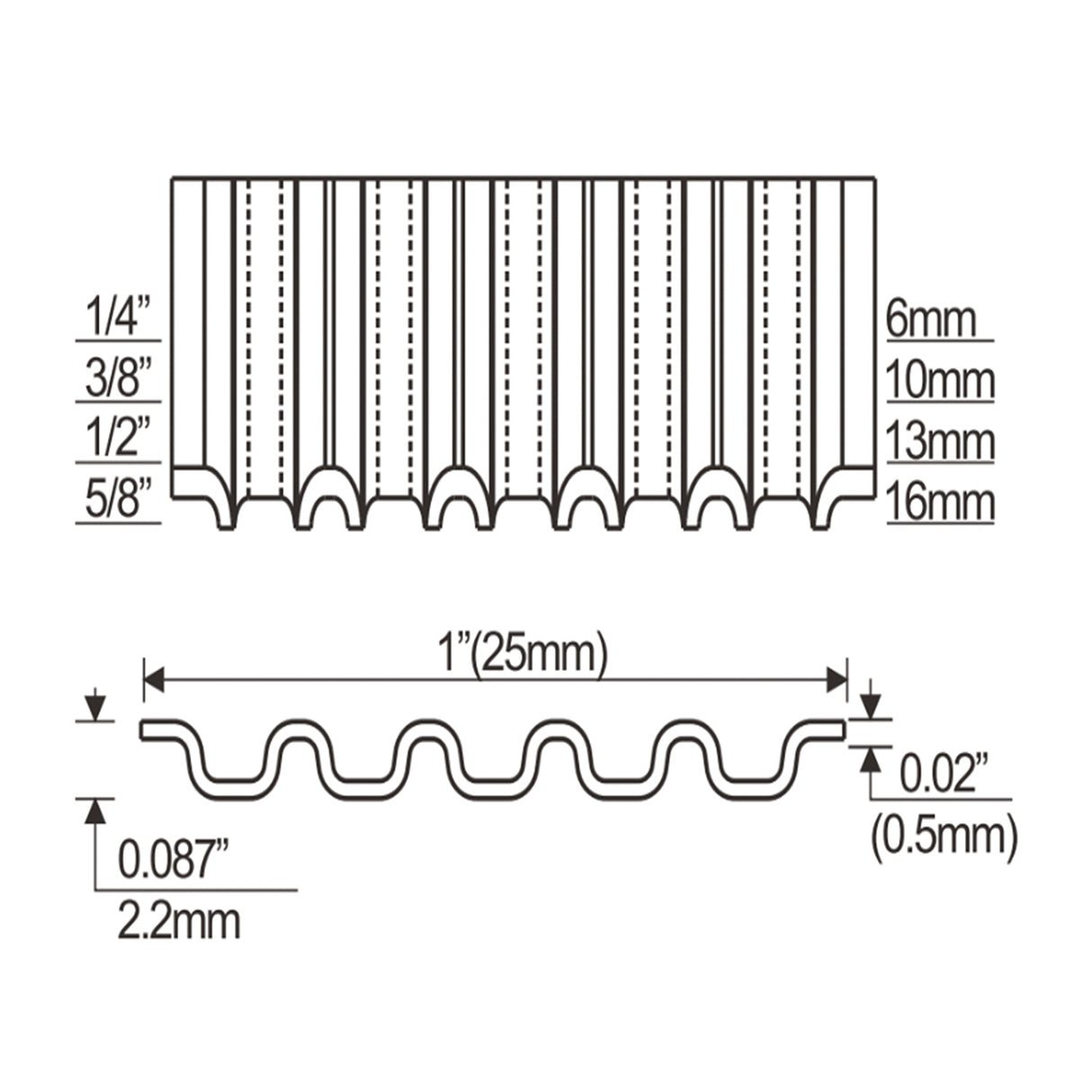 Pneumatic 5/8" Corrugated Stapler