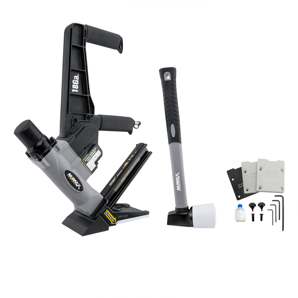 Pneumatic 18-Gauge 1-3/4" Dual Handle Flooring Nailer