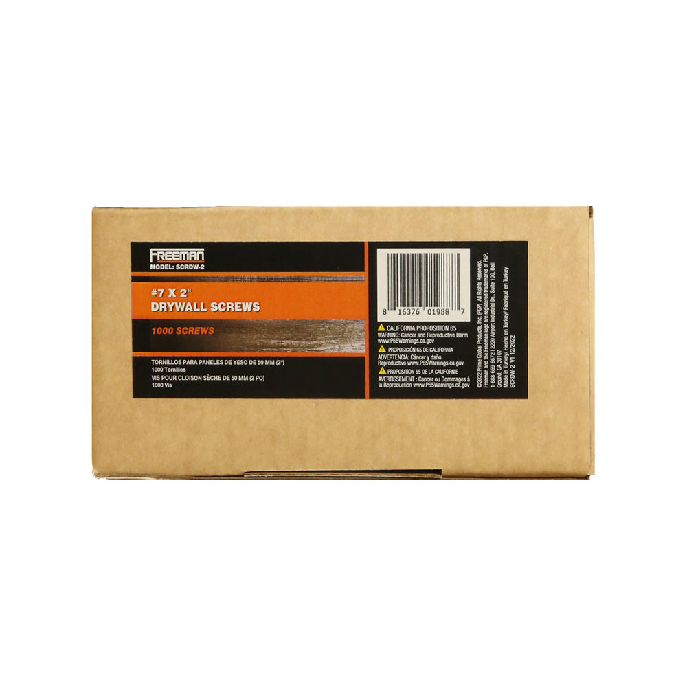 #6 x 2" Phillips Bugle Head Drywall to Wood Screws (1000 Count)