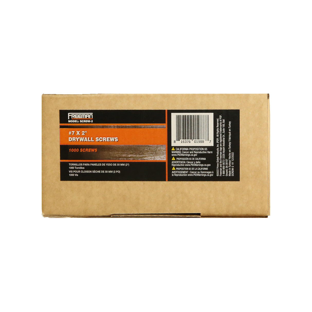 #6 x 2" Phillips Bugle Head Drywall to Wood Screws (1000 Count)