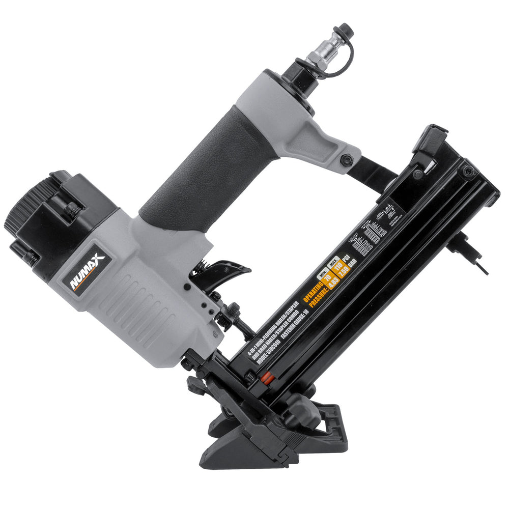 Pneumatic 4-in-1 18-Gauge 1-5/8" Mini Flooring Nailer / Stapler