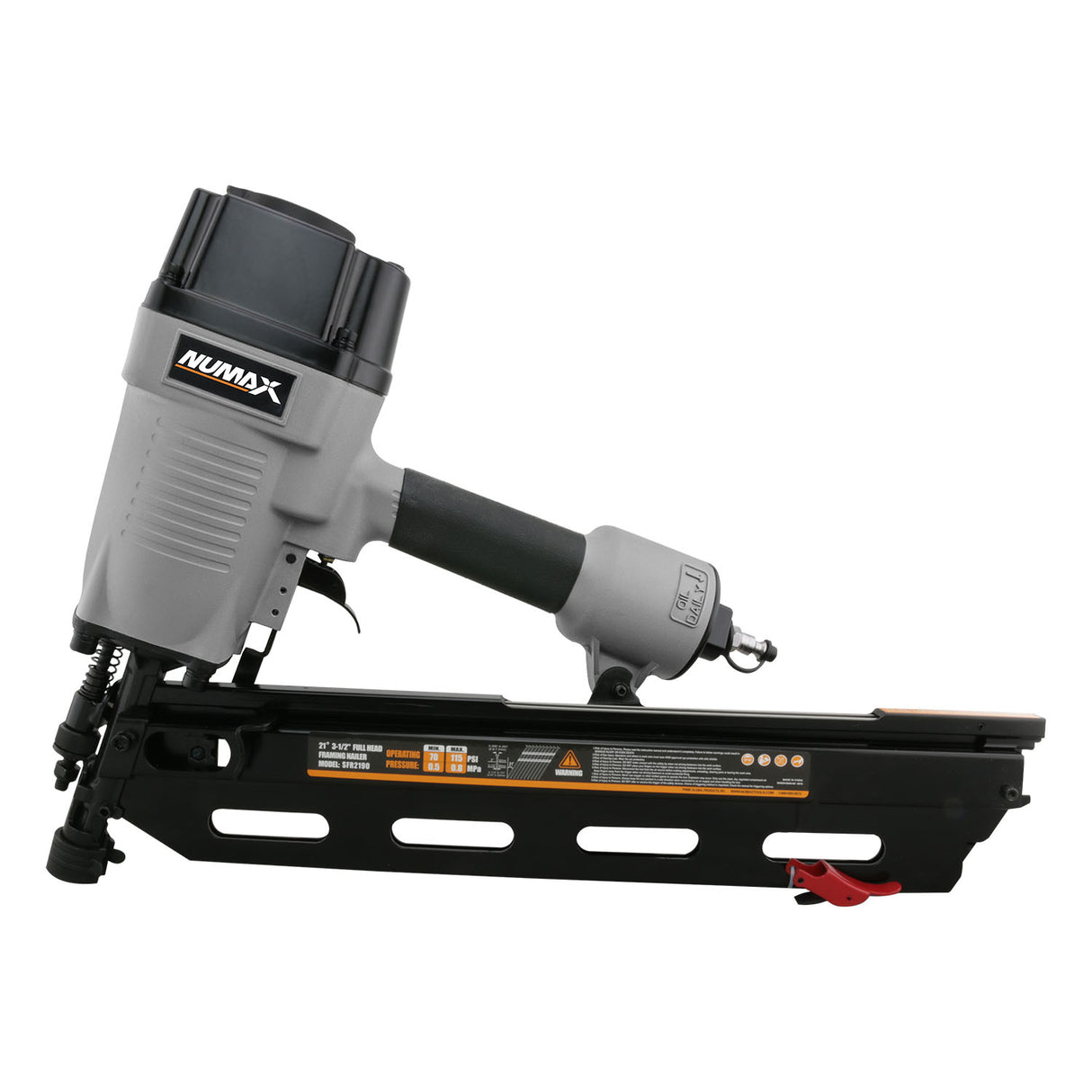 Pneumatic 21 Degree 3-1/2" Framing Nailer with Nails