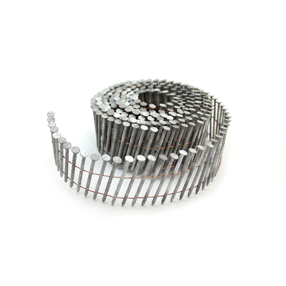 SNRSHDG92-134WC 15 Degree 1-3/4" Wire Collated Hot Dipped Galvanized Ring Shank Coil Siding Nails (3600 Count)