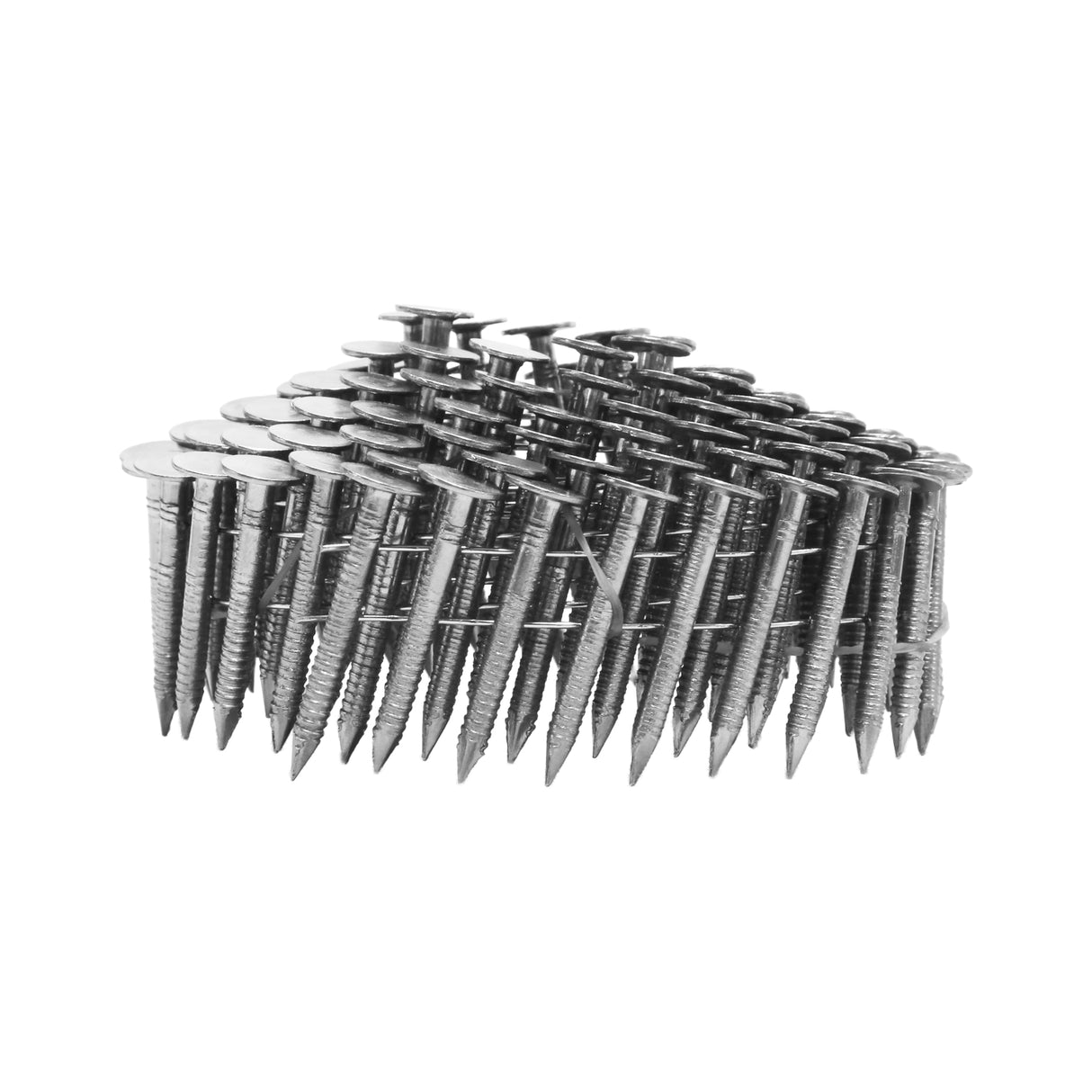 SSRN-125C36 15 Degree 1-1/4" x 0.120" Wire Collated Stainless Steel Coil Roofing Nails (3600 Count)