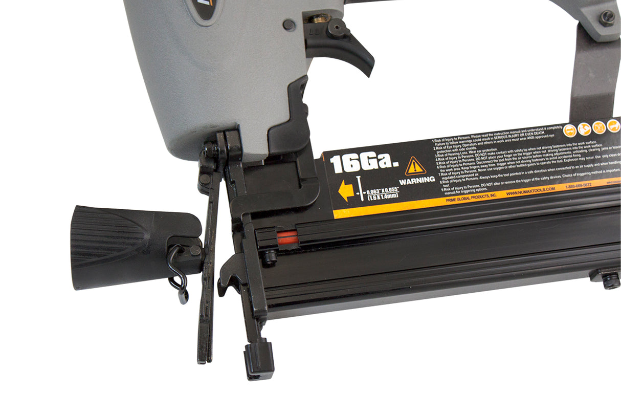 Pneumatic 3-in-1 16-Gauge and 18-Gauge 2-1/2" Finish Nailer / Stapler
